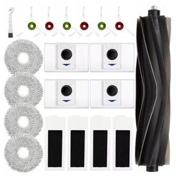 Zestaw do Ecovacs T20: szczotka gumowa, filtry, mopy,