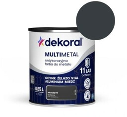 DEKORAL Farba antykorozyjna MULTIMETAL antracyt 0,65L