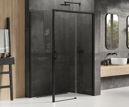 NEW TRENDY D-0327A/D-0128B Kabina prysznicowa PRIME BLACK 1D