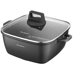 Garnek aluminiowy Chef kwadrat z pokrywką 24 x