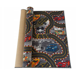 Dywan Disney Cars Drogi Mata Auta 250x250 Popiel
