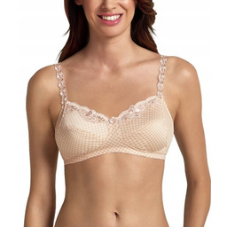 Biustonosz dla amazonek po mastektomii 80D perłowy róż