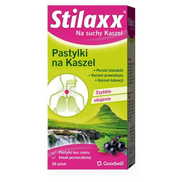 Stilaxx Pastylki na suchy kaszel, 28 szt.