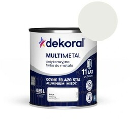 DEKORAL Farba antykorozyjna MULTIMETAL biały 0,65L