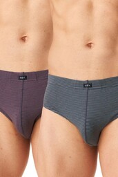 Slipy męskie bawełniane (2 pack) w cienkie paski