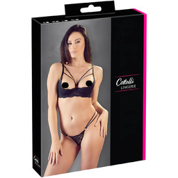 Cottelli - biustonosz typu open bra z paskami