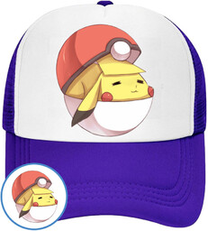 CZAPKA Z DASZKIEM POKEMON PIKACHU DLA DZIECI SIATKA