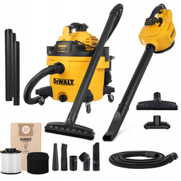 Dewalt Odkurzacz Przemysłowy Sucho/mokro 1200W 34L Gniazdo 2300W