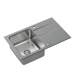 Quadron zlewozmywak Michael 111 kuchenny 1-komorowy granit stal