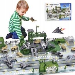 Baza Wojskowa Dla Dzieci Żołnierzyki Zestaw Czołgi Zabawka