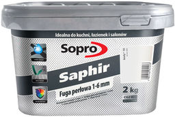 Fuga perłowa 1-6 mm Sopro Saphir jasnoszara (16)