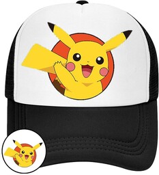 CZAPKA Z DASZKIEM POKEMON PIKACHU DLA DZIECI SIATKA