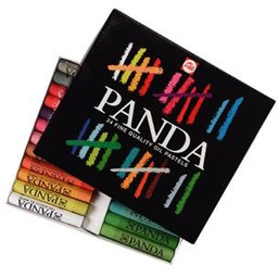 Panda, pastele olejne, 24 kolory