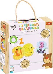 Trefl, zabawka drewniana Układanka Cyferki