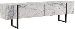 Stolik pod telewizor Serenity Fressia Marble, ciemnoszary