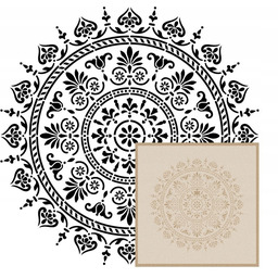Szablon Malarski Mandala 12 80cm 0,5mm Beton architektoniczny