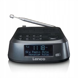 Lenco Dab+ radio z budzikiem CR-605 czarny