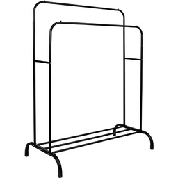 Elior Minimalistyczny czarny wieszak stojący na ubrania B1-E48