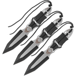 Noże do rzucania Martinez Albainox Skull Set 3
