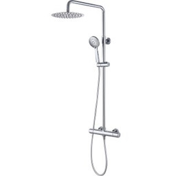 CERSANIT Kolumna natryskowa VERSO z baterią termostatyczną chrom