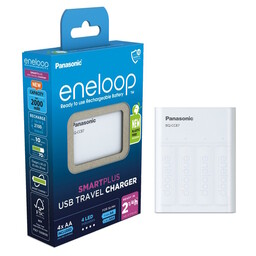 Panasonic Eneloop K-KJ87MCD40USB - zestaw, ładowarka BQ-CC87 +