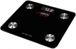 Tech-med waga analityczna łazienkowa z Bluetooth HW-FIT001 czarna