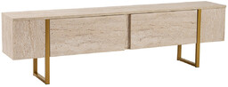 Stolik pod telewizor Serenity Travertine, beżowy