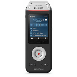 Cyfrowy PHILIPS Dyktafon Voice Tracer DVT2110 Czarno-srebrny