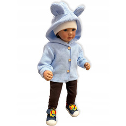 Sweterek niemowlęcy 80 Sweter Rozpinany ciepły z Kapturem