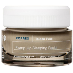 KORRES_Black Pine Plump-Up Sleeping Facial ujędrniający krem
