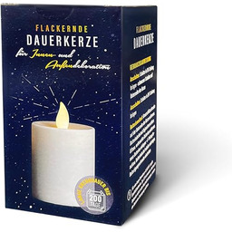 DECOTREND Świeca nagrobna LED, czas palenia 200 dni,