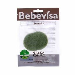 Gąbka Konjac do Twarzy, Owalna, Zielona Herbata, Bebevisa