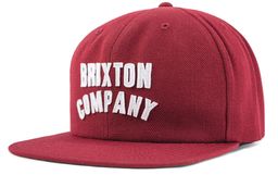 czapka męska BRIXTON Woodburn Burgundy