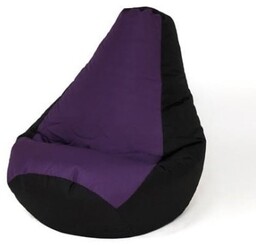 Go Gift Pufa worek sako GRUSZA czarny-fiolet L