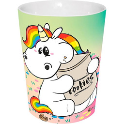 Kubek do kawy, pulchny jednorożec, puszka na ciastka,