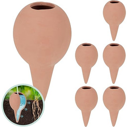 Relaxdays Zestaw 6 kul do podlewania roślin pokojowych