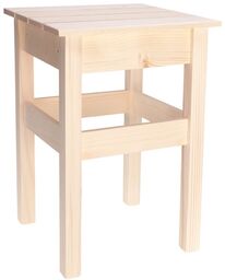ČistéDřevo Stołek drewniany II 31 31 46 cm