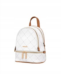 Plecak Mały Damski Elegancki Biały Monogram PUCCINI BLXP0043P-0