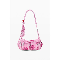 Średnia torba na ramię z denimu