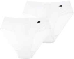 Figi damskie (2 pack) jednokolorowe z koronkowym obszyciem