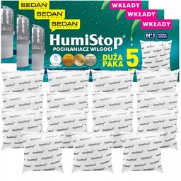 15x Wkłady do pochłaniacza wilgoci Humistop Sedan 280g