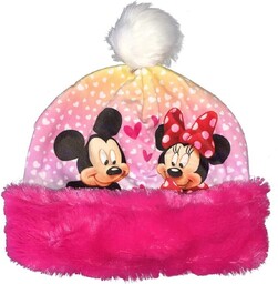Czapka dla dziewczynki Disney Myszka Minnie zimowa