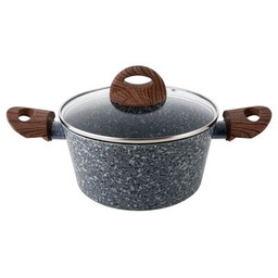 Garnek aluminiowy Granite z pokrywką 28 cm 6,1