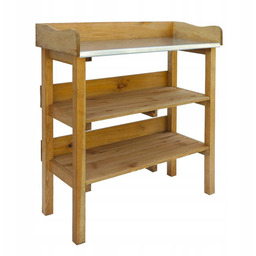 Drewniany Stolik Ogrodniczy Ogrodowy Stół Do Sadzenia Grillowy