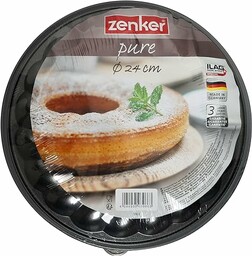 Zenker Tortownica, Stal Nierdzewna Powłoka Nieprzywierająca, Czarny, 24