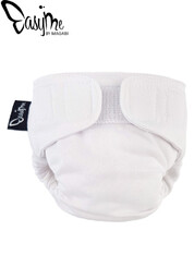 EasyMe, Pieluszka wielorazowa, biała, rozmiar 0/1, 2,5-5 kg