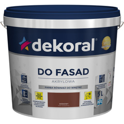 Farba DO FASAD Wiśniowy 5 l Dekoral