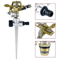 Zraszacz metalowy pulsacyjny 360deg; ze szpikulcem ZRSA-01