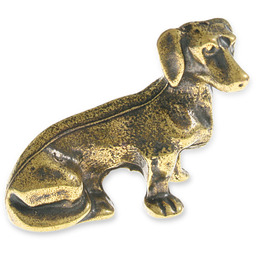 FIGURKA SIEDZĄCY JAMNIK romantyczne pies feng shui jamnik