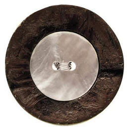 Prym 318214 guzik 2-otworowy kokos/masa perłowa 34 mm